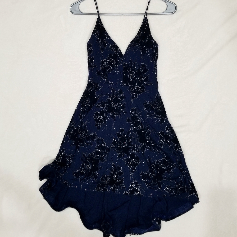 Spaghetti strap hoco dress